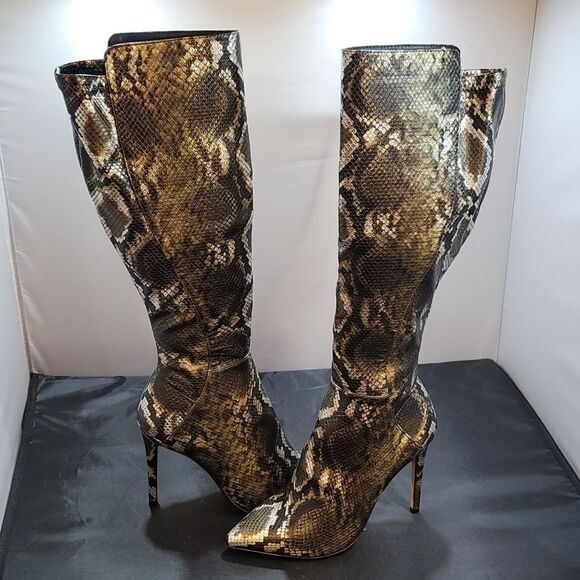 BRAND NEW ALDO SOPHIALAAN KNEE-HIGH STILETTO HEEL BOOT G1 - Picture 4 of 16